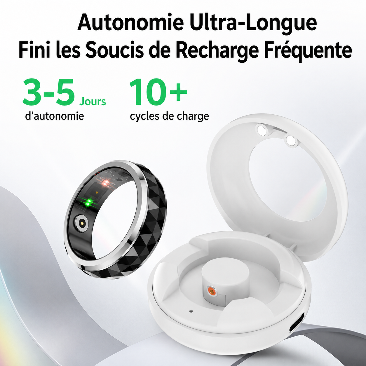 Opale Ring — Bague connectée rotative